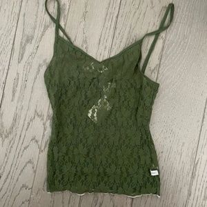 VINTAGE Hollister Lace Tank Cami Cami Tank Top Strappy new rare Y2K